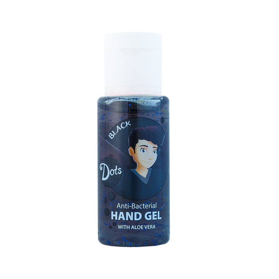 ANTIBACTERIAL HAND GEL WITH ALOE VERA - Black 30ml