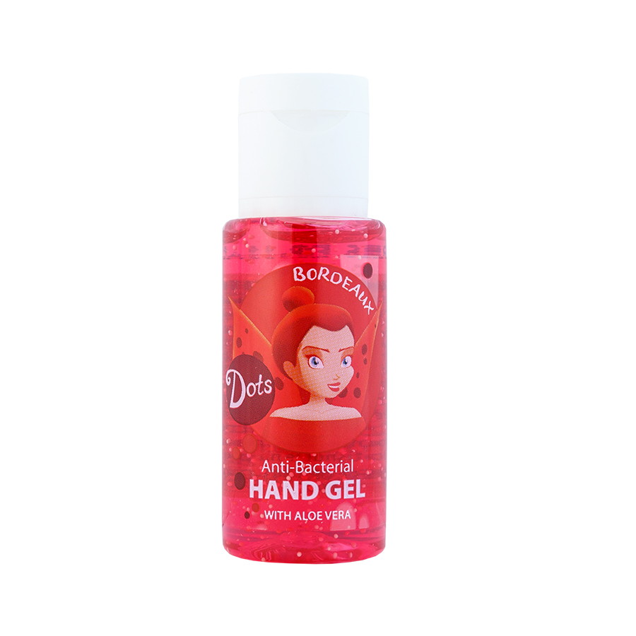 ANTIBACTERIAL HAND GEL WITH ALOE VERA - Bordeaux 30ml
