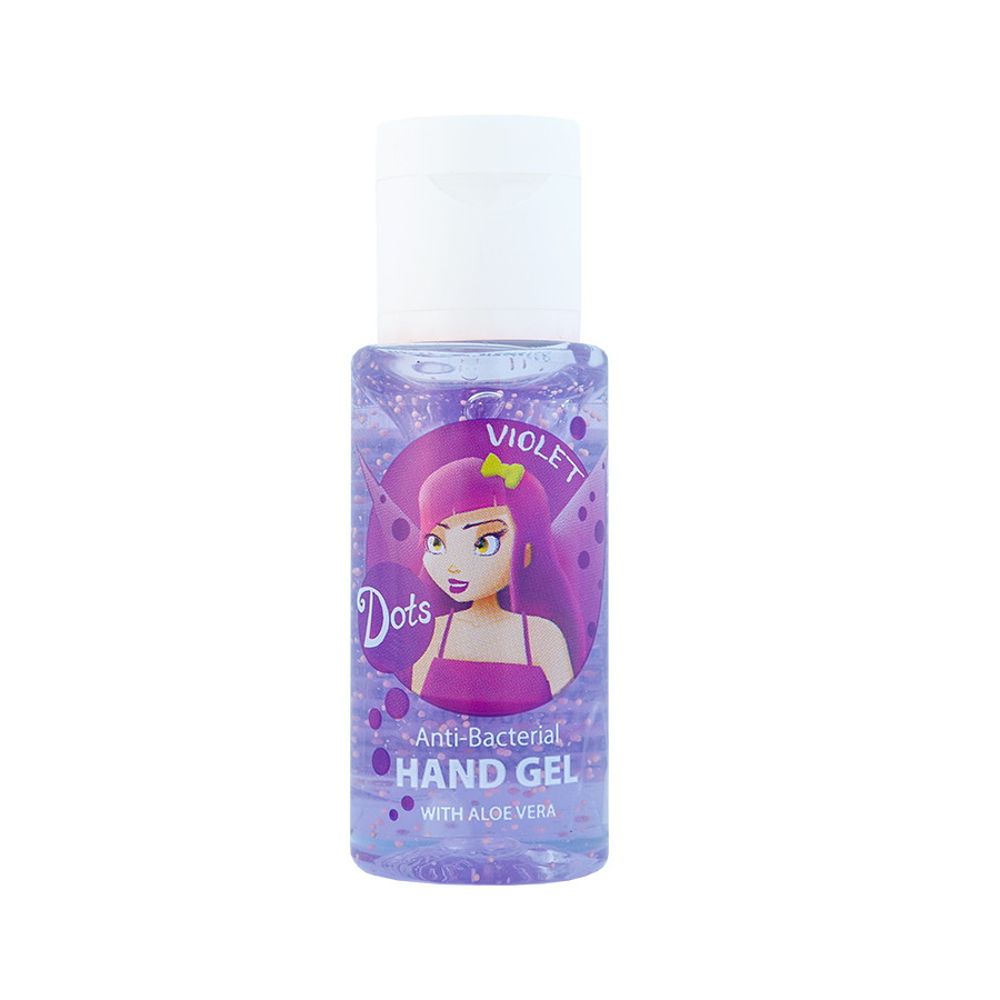 ANTIBACTERIAL HAND GEL WITH ALOE VERA - Violet 30ml